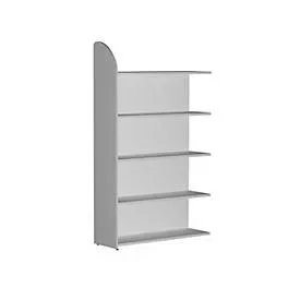 Kerkmann Regalfeld Dante Lichtgrau 5 Böden 1.000 x 325 x 1.900 mm
