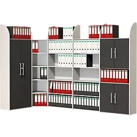Kerkmann Regalfeld Regalsystem Dante 6 Böden Weiß 800 x 325 x 2.250 mm