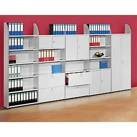 Kerkmann Regalfeld Dante Lichtgrau 6 Böden 800 x 325 x 2.250 mm