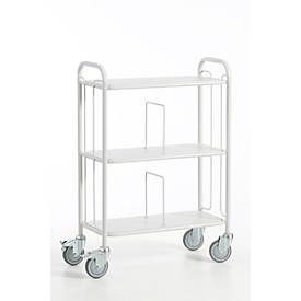 Bürowagen mit Trenngitter, 710 x 290 mm