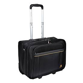 Businesstrolley Exacompta Exactive, für Notebooks bis zu 15,6'', L 450 x B 255 x H 395 mm, Polyester, schwarz