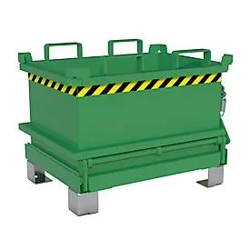Bauer Mini-Klappbodenbehälter MSB 150, B 800 x T 600 x H 625 mm, resedagrün RAL 6011