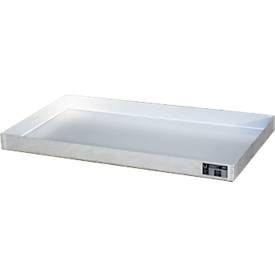 Bauer® Auffangwanne aus Edelstahl für Kleingebinde KGW 3 V4A, Auffangvolumen 28 l