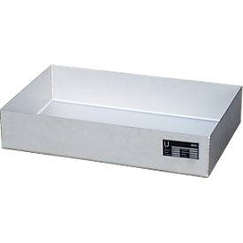 Bauer® Paletten-Auffangwanne aus Edelstahl für Kleingebinde KGW-P 1 V4A, Auffangvolumen 23 l