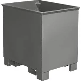 Behälter für Routenzüge Typ C 30, für Feststoffe, 3-fach stapelbar, Inhalt 0,3 m³, bis 500 kg, mausgrau RAL 7005