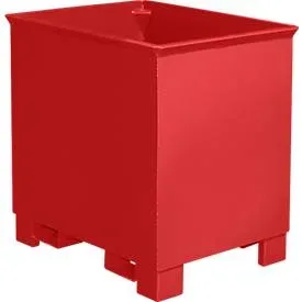 Behälter für Routenzüge Typ C 30, für Feststoffe, 3-fach stapelbar, Inhalt 0,3 m³, bis 500 kg, feuerrot RAL 3000