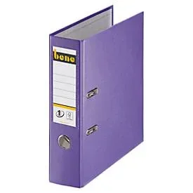 Bene No.1 Power Ordner A4 80 mm Violett 2 Ringe 291400 PP (Polypropylen) Glatt Hochformat