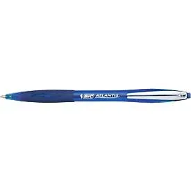 BIC Atlantis Soft Kugelschreiber Blau Mittel 0.4 mm Nachfüllbar 12 Stück