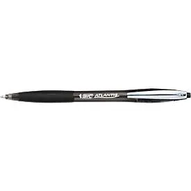 BIC Atlantis Soft Kugelschreiber Schwarz Mittel 0.4 mm Nachfüllbar 12 Stück