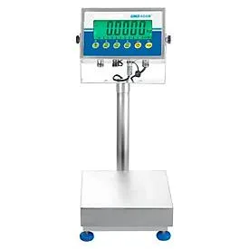 Bodenwaage ae ADAM Gladiator GGF 75H, ungeeicht, wasserfest, Ablesbarkeit 1 g/Wägebereich bis 75 kg, RS-232, LED, Plattform B 400 x T 500 mm, Edelstahl