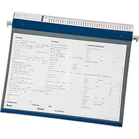BOI Hängemappe PMH2R, DIN A4, Ringmechanik, B 347 x H 270 mm, blau, 10 Stück