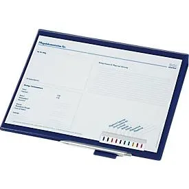 BOI Patienten-Dokumentationsmappe, DIN A4, bis 200 Blätter, 2-Ring-Mechanik, Signalleiste und Stiftehalter, blau, 10 Stück