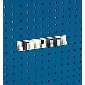 bott Steckschlüsselhalter, 8 Aufnahmen für 1/2 Zoll-Einsätze, Breite 270 mm, passend für Lochplatten