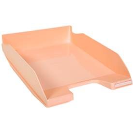 Briefablage Exacompta COMBO MIDI Aquarel, für Dokumente im Format A4+, stapelbar, Etikettenhalter, Kunststoff, korallenrot