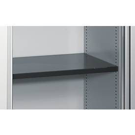 C + P Rollladenschrank Omnispace, 5 OH, abschliessbar, B 600 x T 420 x H 1980 mm, Stahl/Kunststoff, lichtgrau/schwarzgrau
