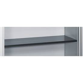C + P Rollladenschrank Omnispace, 3 OH, abschliessbar, B 1200 x T 420 x H 1345 mm, Stahl, lichtgrau/schwarzgrau