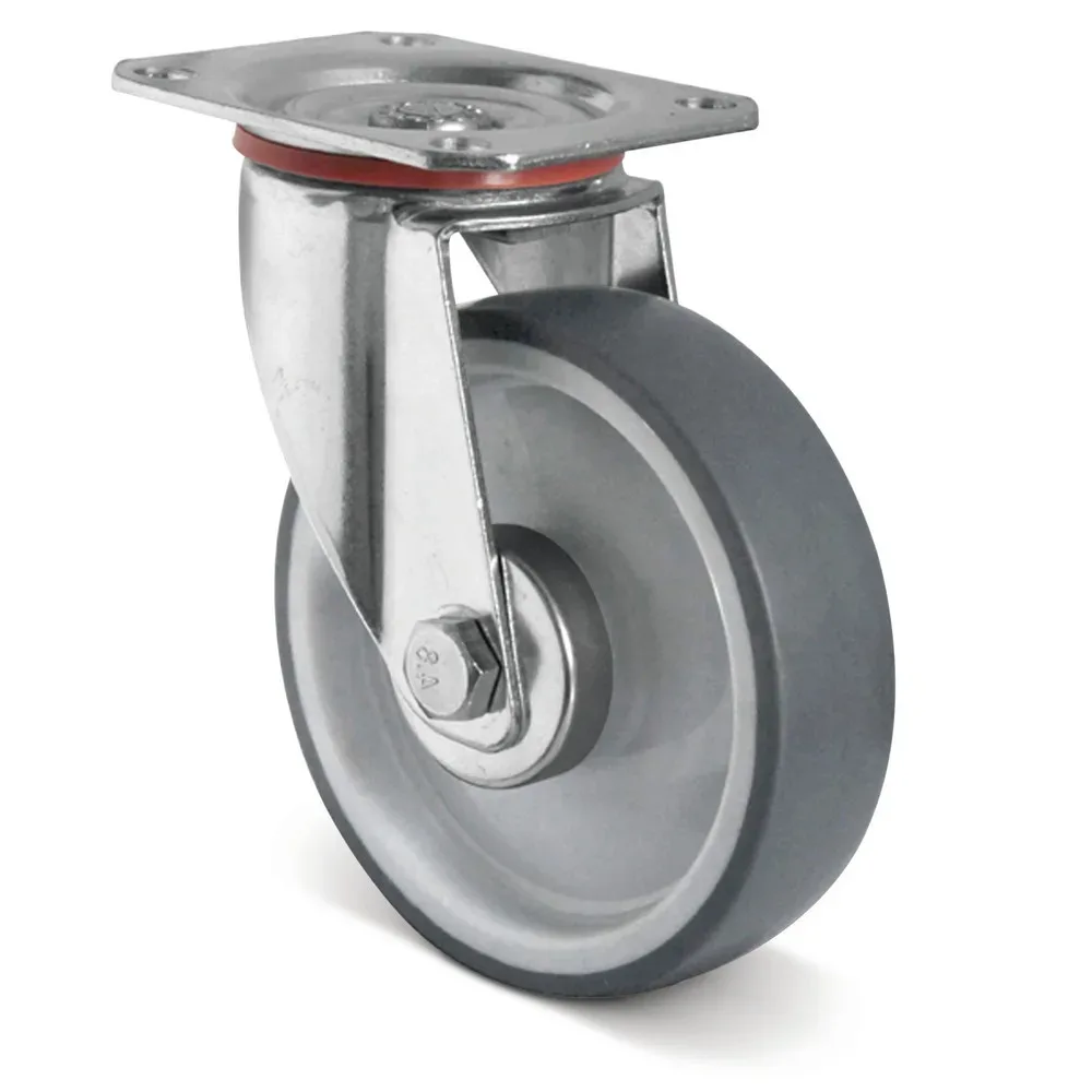 Lenkrolle TPE Basic, spurlos, Ø x Breite 100 x 32 mm, TK 100 kg