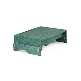 Circular-Line Monitorständer BakkerElkhuizen Q-riser 110, aus 60% recyceltem Material, B 375 x H 75 x T 250 mm, grün