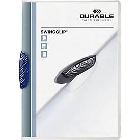 DURABLE Klemmmappe Swingclip, DIN A4, PP, mit Clip, dunkelblau