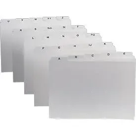 DURABLE Leitregister DIN A5 quer Weiß 21 x 14,8 cm 25 Stück