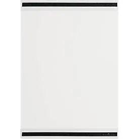 Durable Magnetrahmen rPET, A3-Hochformat, mit 2 rückseitigen Magnetstreifen, RPET-Folie, transparent, 5 Stück