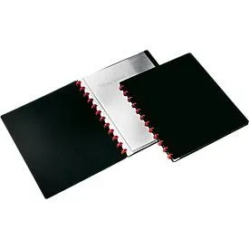 DURABLE Sichtbuch Easy, für DIN A4, 20 Sichthüllen, 2 Stück, schwarz