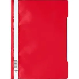 DURABLE Sichthefter mit Abheftung, DIN A4, Polypropylen, 50 Stück, rot