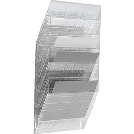 DURABLE Prospektspender Flexiboxx 6, 6 Spender, A4, quer, transparent