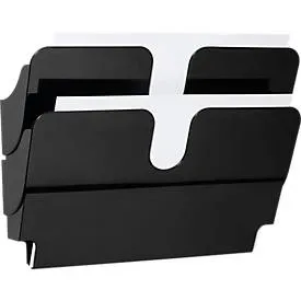 DURABLE Prospektspender Flexiplus, 2 Spender, A4, quer, schwarz
