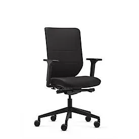 Dauphin Bürostuhl to-sync work comfort, mit Armlehnen, Synchronmechanik, Komfortpolstersitz, schwarz/schwarz