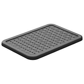 Deckel für Aufbewahrungskorb Rotho COUNTRY mit Volumen 6 l & Format A5, L 284 x B 190 x H 13 mm, Polypropylen, anthrazit