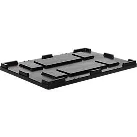 Deckel für Transport- und Stapelbehälter Noah mit Volumen 354 oder 535 l, B 1200 x T 800 x H 70 mm, schwarz
