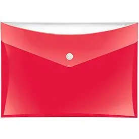 Dokumententasche Veloflex VELOCOLOR®, DIN A5, Kunststoff, für ca. 100 Blatt, 6 Stück, rot