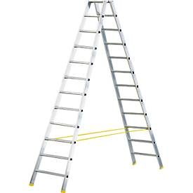 Doppelstufen-Stehleiter MEHRSI®, 12 Stufen, 19 kg