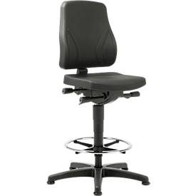 Drehstuhl All-In-One 9631, Aufstiegshilfe und Gleitern, Kunstleder, Skai schwarz