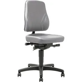 Drehstuhl All-In-One Trend 9633, mit Rollen, Kunstleder, Skai grau