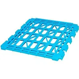 Zwischenboden aus HDPE für Rollbehälter 4-seitig, BxT 710 x 710 mm, lichtblau