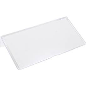 Etiketten für Schubladenbox TRESTON BiOX 3010, 4010 & 5010, inklusive Schutzschildern, Biokunststoff, transparent, 15 Stück