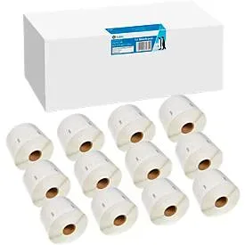 Etiketten G&G, kompatibel zu Dymo 11354/s0722540, 12x1000 Stück, ablösbar, B 57 x H 32 mm, weiss