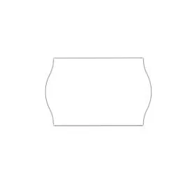 Etiketten mit Wellenrand, 26 x 12 mm, 10 Rollen, weiss (ablösbar)