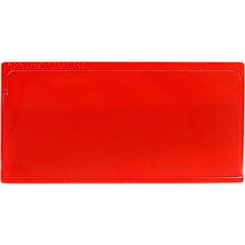 Etikettentasche Label TOP, selbstklebend, 50x110, rot