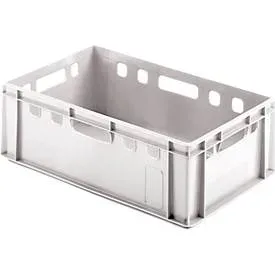 Euro Box Fleischkasten, lebensmittelecht, Inhalt 35,3 L, geschlossene Version, weiss