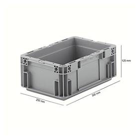 Euro Box Serie MF 3120, aus PP, Inhalt 5,2 L, Unterfassgriff, grau