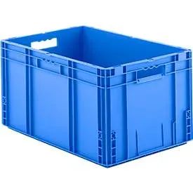 Euro Box Serie MF 6320, aus PP, Inhalt 62,3 L, Durchfassgriff, blau