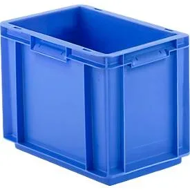 Euro Box Serie EF 3220, aus PP, Inhalt 9 L, geschlossene Wände, Unterfassgriff, 9 l, blau