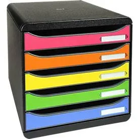 Exacompta - Schubladenbox, One Size, Schwarz