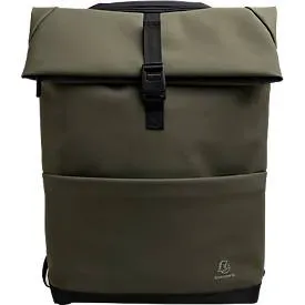 Exacompta Exactive® Young Laptoprucksack, 15,6?, 2 Fächer, wasserabweisendes PU, gepolstert, mit Trolley-Schlaufe & Flaschentasche, RPET, khaki