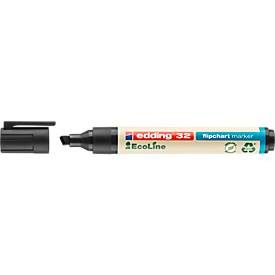 Edding 32 EcoLine Flipchartmarker, nachfüllbar, 10 Stk., schwarz