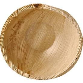 Einwegschalen Papstar pure, ø 150 mm, 425 ml, 25 Stk., kompostierbar, hitzebeständig, individuelle Optik, aus Palmblatt