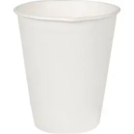 Einweg-Trinkbecher, mikrowellengeeignetes Zuckerrohr, Volumen 200 ml, L 91 x ø 80 mm, 40 Stück, weiss